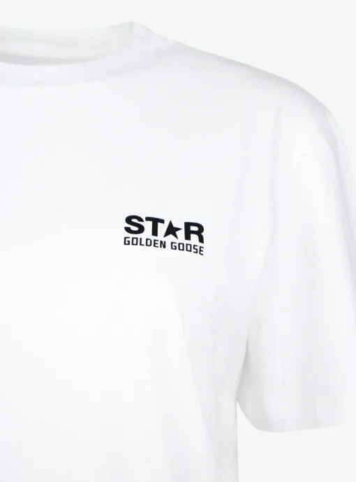 Shirt wit klein zwart logo | DELSCHER. Fashion