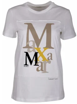 Shirt wit logo beige zwart geel | DELSCHER. Fashion