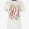Shirt zoeline beige met logo | DELSCHER. Fashion