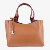 Shopper Manici leder medium cognac | DELSCHER. Fashion