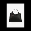 shopping bag leder zwart micro | DELSCHER. Fashion