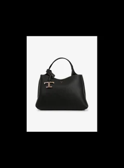 shopping bag leder zwart micro | DELSCHER. Fashion