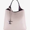 Shopping bag mini leder beige | DELSCHER. Fashion