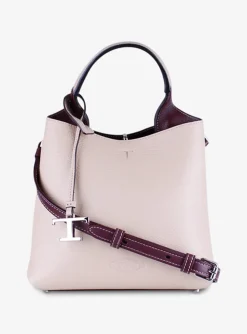Shopping bag mini leder beige | DELSCHER. Fashion