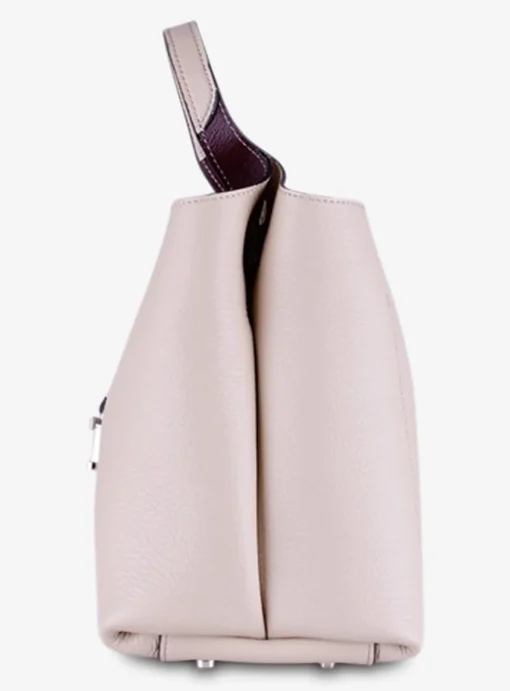Shopping bag mini leder beige | DELSCHER. Fashion