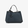 shopping bag mini leder marine | DELSCHER. Fashion