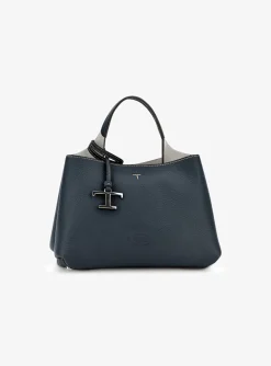 shopping bag mini leder marine | DELSCHER. Fashion