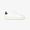 Sneaker flat H672 wit zwart | DELSCHER. Fashion