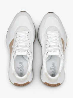 Sneaker h641 offwhite beige cognac | DELSCHER. Fashion