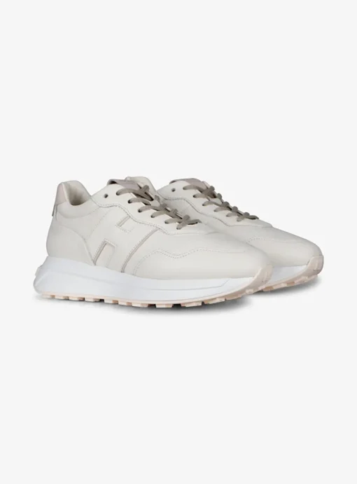Sneaker h641 runner offwhite/beige nude | DELSCHER. Fashion