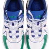 Sneaker Sport allacciato H597 wit kobalt groen | DELSCHER. Fashion