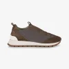 Sneaker suede bruin | DELSCHER. Fashion