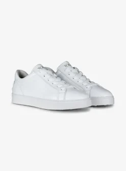 Sneaker wit leder | DELSCHER. Fashion