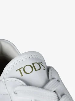Sneaker wit leder | DELSCHER. Fashion