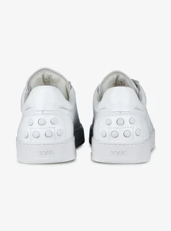 Sneaker wit leder | DELSCHER. Fashion