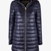 Stepjas marine met capuchon | DELSCHER. Fashion