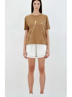 T shirt H dessin camel | DELSCHER. Fashion