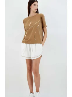 T shirt H dessin camel | DELSCHER. Fashion