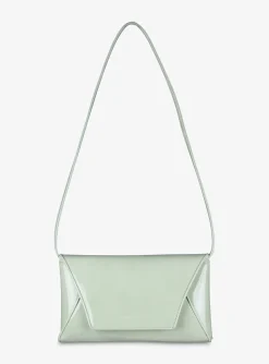 Tas clutch lak mintgroen | DELSCHER. Fashion