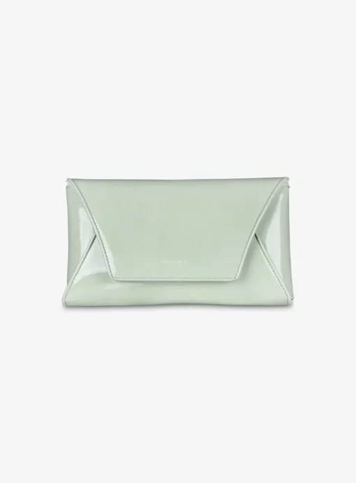 Tas clutch lak mintgroen | DELSCHER. Fashion