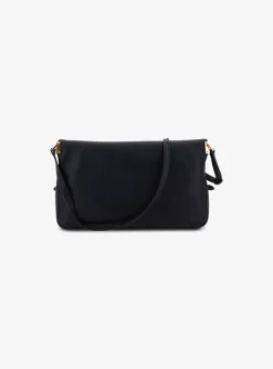Tas clutch marine met gouden detail en flap sluiting | DELSCHER. Fashion
