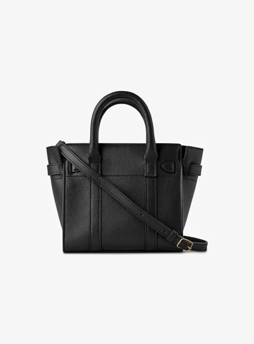Tas Micro zipped bayswater zwart | DELSCHER. Fashion