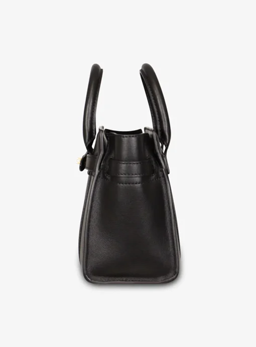 Tas Micro zipped bayswater zwart | DELSCHER. Fashion