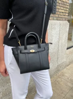 Tas Micro zipped bayswater zwart | DELSCHER. Fashion