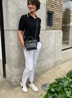 Tas Micro zipped bayswater zwart | DELSCHER. Fashion