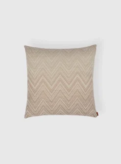 Timmy kussen ombre zigzag beige | DELSCHER. Fashion
