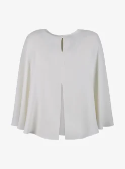 Top Area crepe offwhite | DELSCHER. Fashion