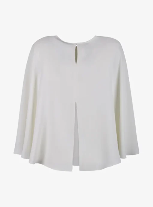 Top Area crepe offwhite | DELSCHER. Fashion