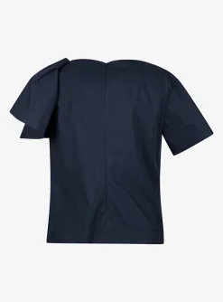 Top chacha katoen blauw | DELSCHER. Fashion
