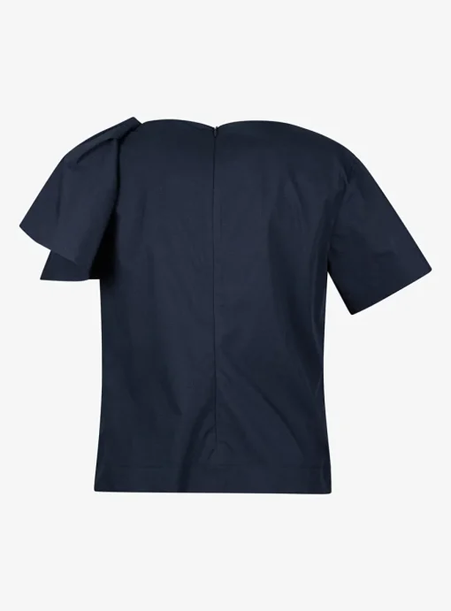Top chacha katoen blauw | DELSCHER. Fashion