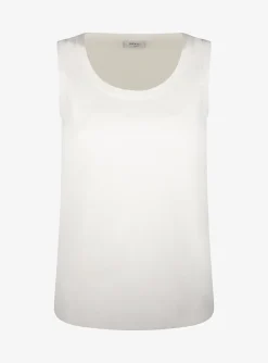 Top creme mouwloos | DELSCHER. Fashion