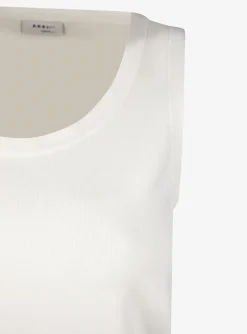 Top creme mouwloos | DELSCHER. Fashion