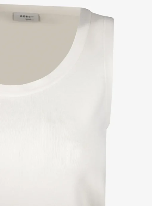 Top creme mouwloos | DELSCHER. Fashion