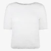 Top Love bouclé wit | DELSCHER. Fashion