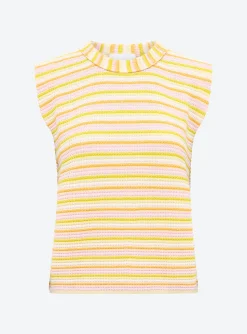 Top tricot streep pasteltinten | DELSCHER. Fashion