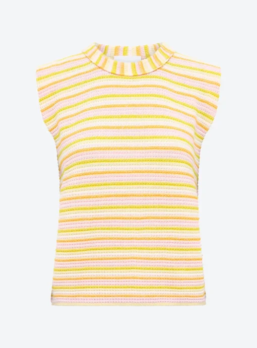 Top tricot streep pasteltinten | DELSCHER. Fashion
