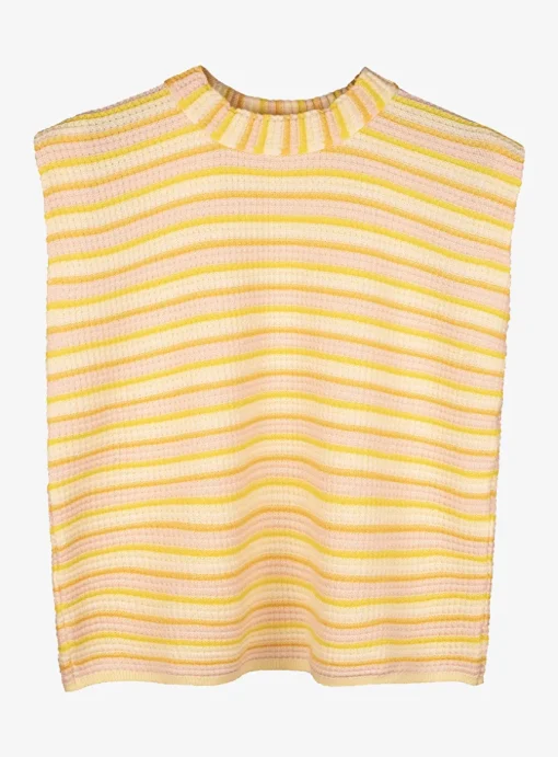 Top tricot streep pasteltinten | DELSCHER. Fashion