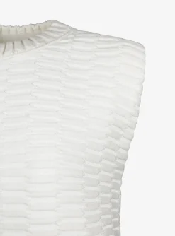 Top zellige offwhite | DELSCHER. Fashion
