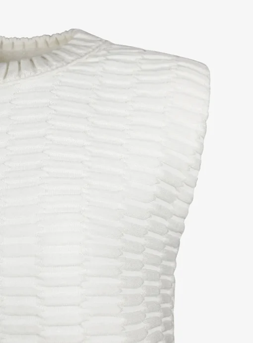 Top zellige offwhite | DELSCHER. Fashion