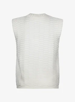 Top zellige offwhite | DELSCHER. Fashion