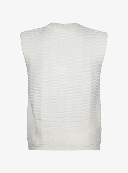 Top zellige offwhite | DELSCHER. Fashion