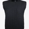 Top zellige zwart | DELSCHER. Fashion