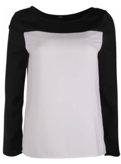 Top zwart greige | DELSCHER. Fashion