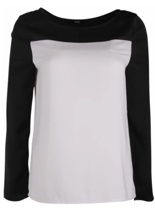 Top zwart greige | DELSCHER. Fashion