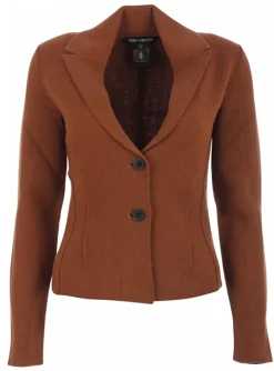 twinset double face cognac | DELSCHER. Fashion