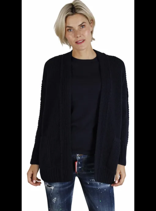Vest cashmere Falina marine | DELSCHER. Fashion